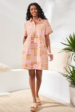 Load image into Gallery viewer, Tribal Wisteria Button Placket Dress
