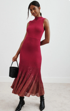 Load image into Gallery viewer, Moon River Shimmer Hem Sweater Dress
