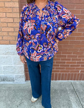 Load image into Gallery viewer, Tribal Embroidered and Tassel Blouse
