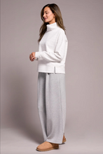Load image into Gallery viewer, Tribal Frost Grey Funnel Neck Top
