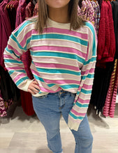 Load image into Gallery viewer, Coastal Stripe Sweater
