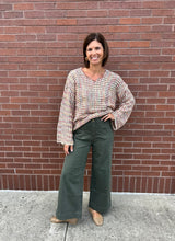 Load image into Gallery viewer, Charlie B Spruce Patch Pocket Flare Pant
