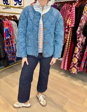 Load image into Gallery viewer, Tru Luxe Quilted Denim Jacket
