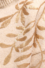 Load image into Gallery viewer, Tribal Mock Neck Sequin Sweater
