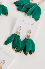 Load image into Gallery viewer, St Armands Feather Statement Earrings
