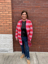 Load image into Gallery viewer, Charlie B Orchid Plaid Cardigan

