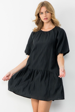 Load image into Gallery viewer, Gingham Black Dress
