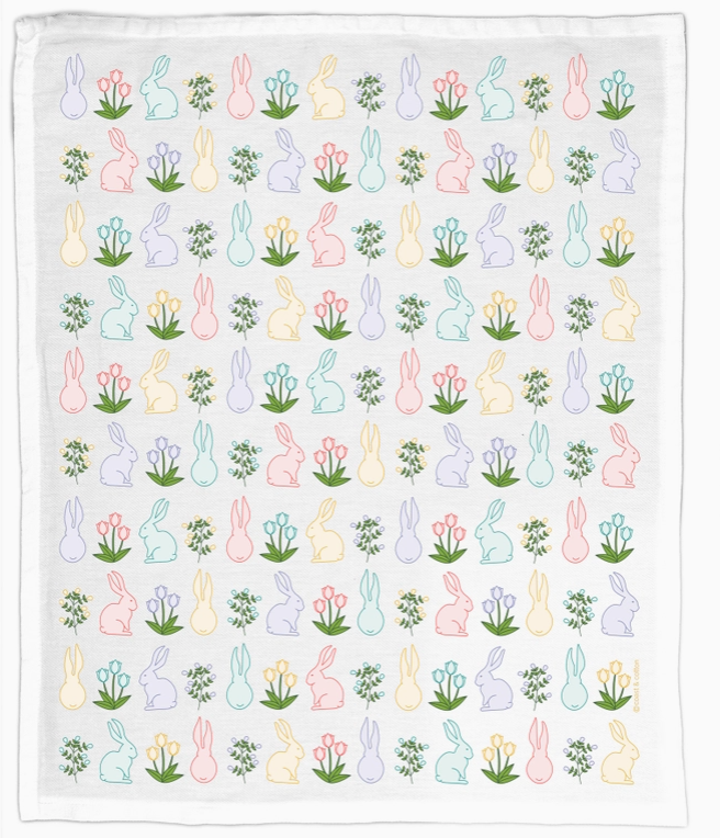 Bunny Garden Hand Towel