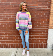 Load image into Gallery viewer, Peony Stripe Sweater
