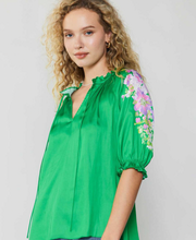 Load image into Gallery viewer, Floral Sleeve Blouse
