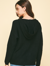Load image into Gallery viewer, Black Hooded Pullover

