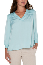 Load image into Gallery viewer, Liverpool V Neck Woven Blouse
