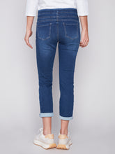 Load image into Gallery viewer, Charlie B Knit Denim Jogger
