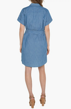 Load image into Gallery viewer, Liverpool Chambray Shirt Dress
