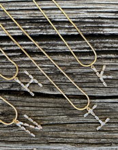 Load image into Gallery viewer, Virtue Baguette Monogram Necklace
