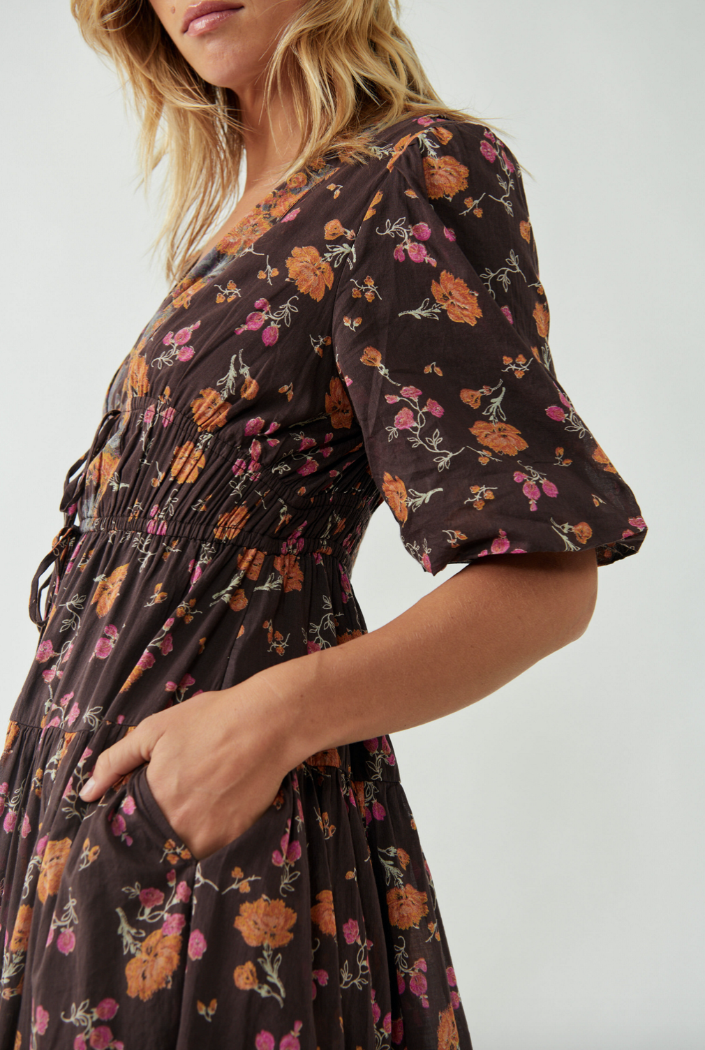 free people lysette maxi dress Free People Lysette Maxi Dress in Tea Combo