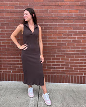 Load image into Gallery viewer, Project Social T Smooth Operator Collared Rib Dress
