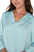 Load image into Gallery viewer, Liverpool V Neck Woven Blouse
