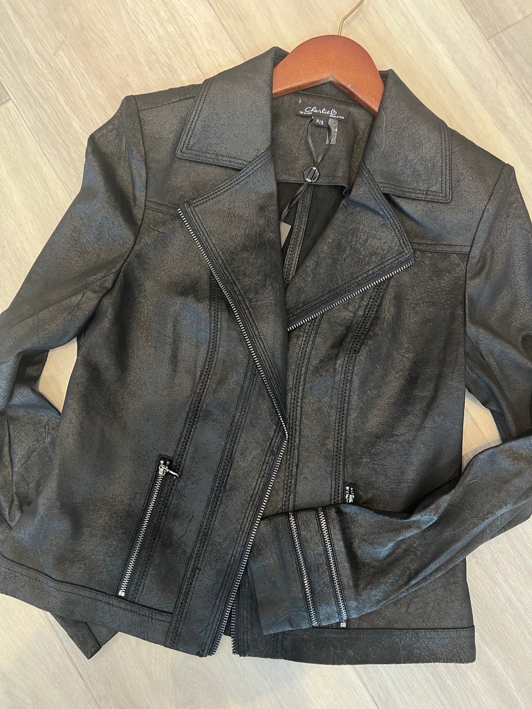 Charlie B Vintage Faux Sueded Jacket