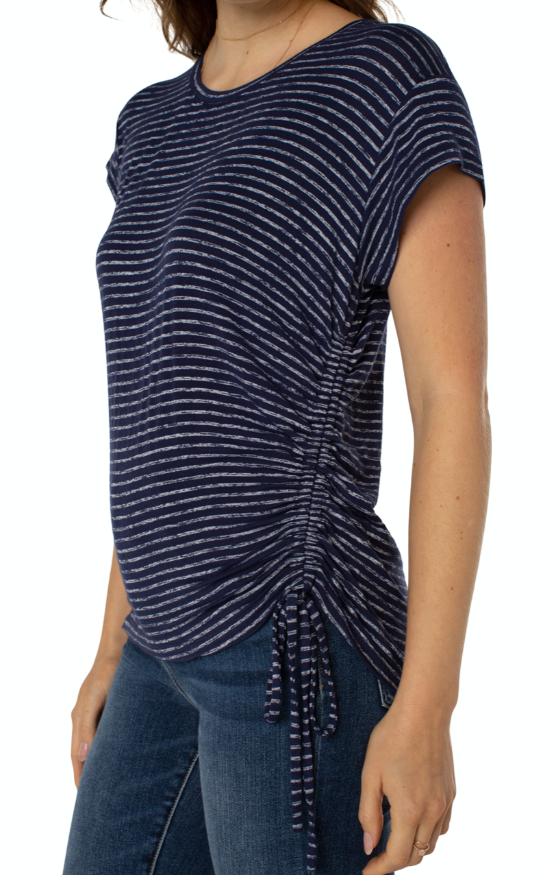 Liverpool Short Sleeve Scoop Neck Side Tie