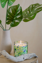 Load image into Gallery viewer, Lavender &amp; Moss Confetti Artisan Candle
